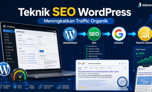 15 Teknik SEO WordPress untuk Meningkatkan Traffic Organik