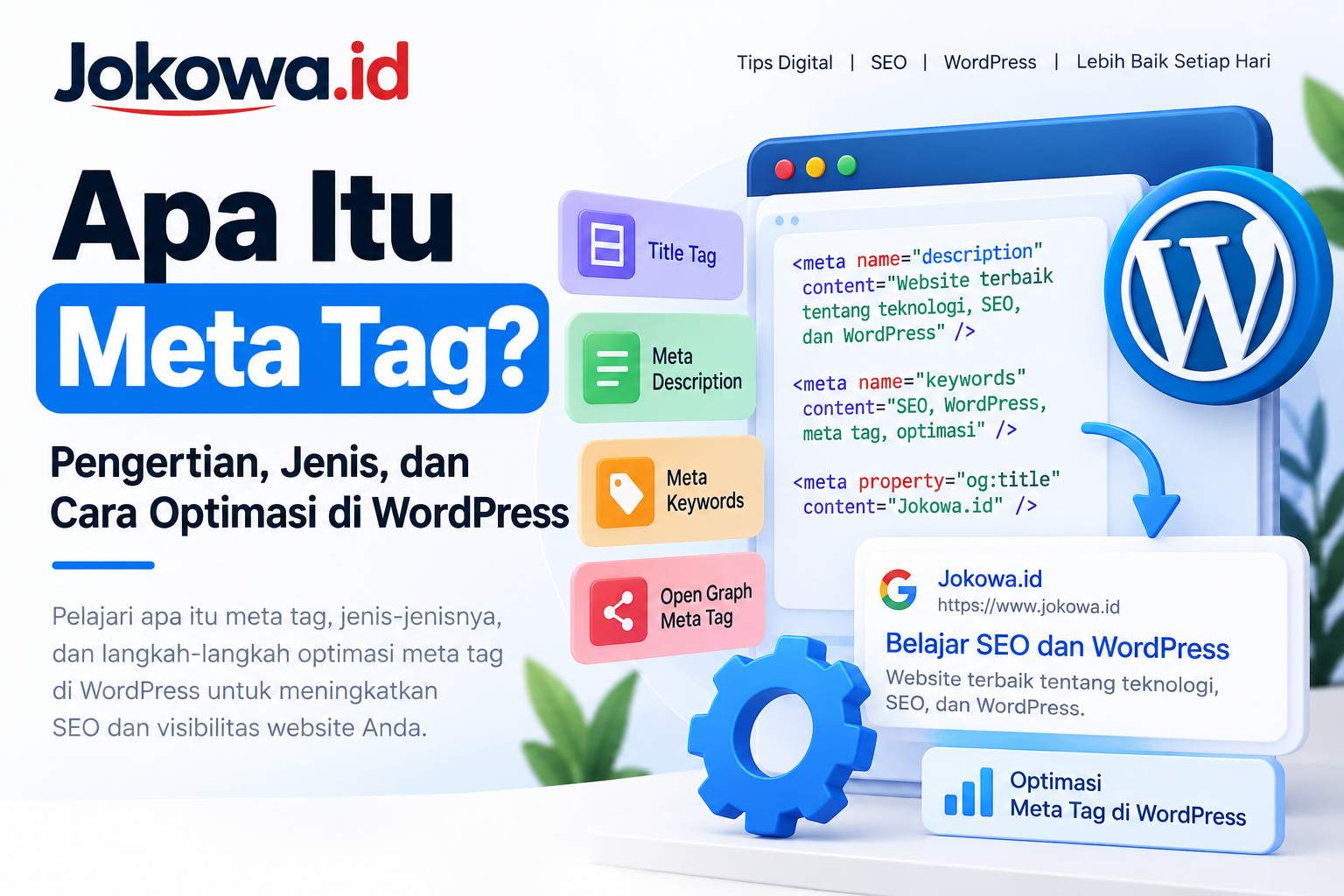 Apa Itu Meta Tag Pengertian, Jenis, dan Cara Optimasi di WordPress