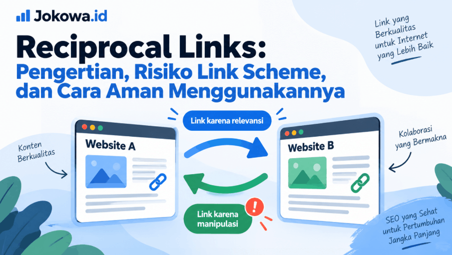 Reciprocal Links Pengertian, Risiko Link Scheme, dan Cara Aman Menggunakannya