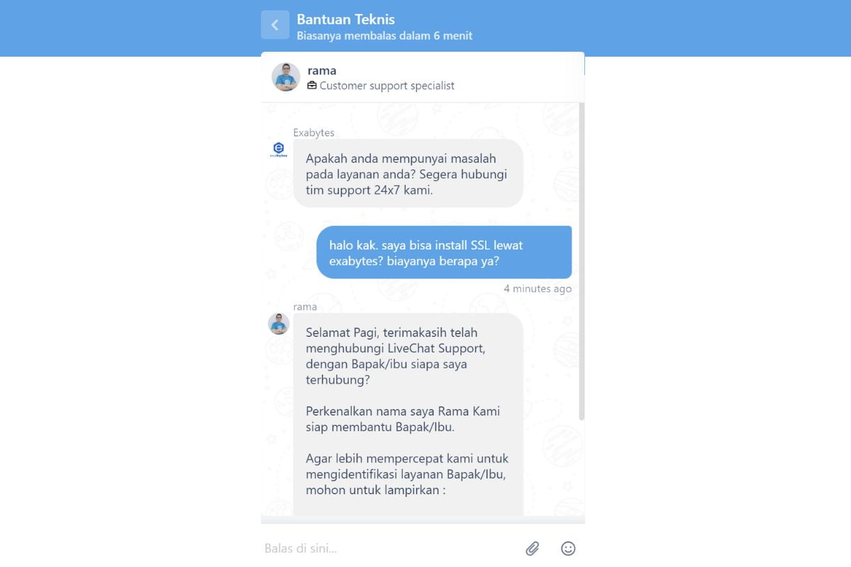 Layanan Pelanggan yang Cukup Baik