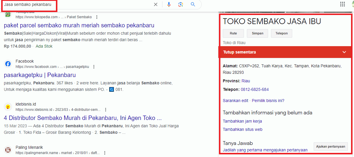 Gunakan Kata Kunci Lokal
