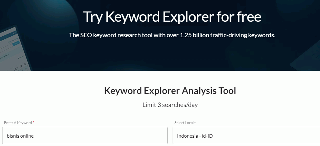 Moz Keyword Explorer