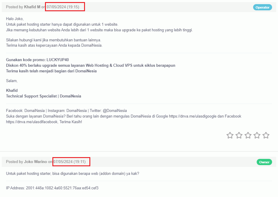 Layanan Support Super Cepat
