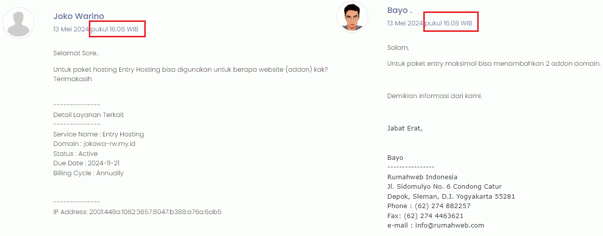 Respon Customer Service Cukup Baik