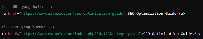 Contoh Struktur URL yang Ramah SEO