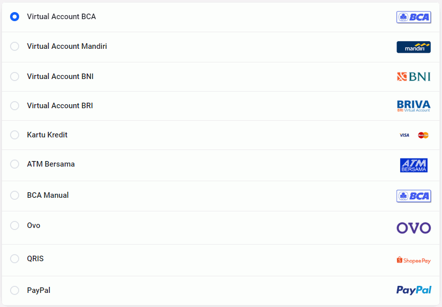 Metode Pembayaran Lengkap