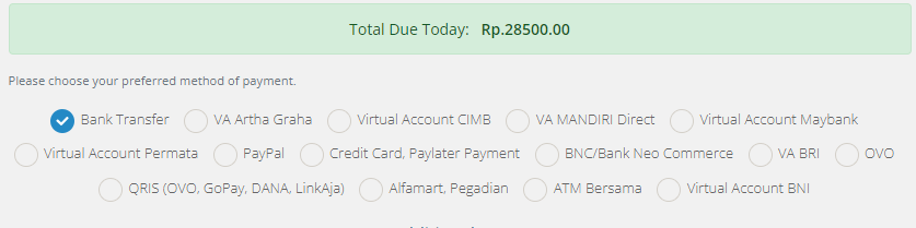 Metode pembayaran dijaminmurah