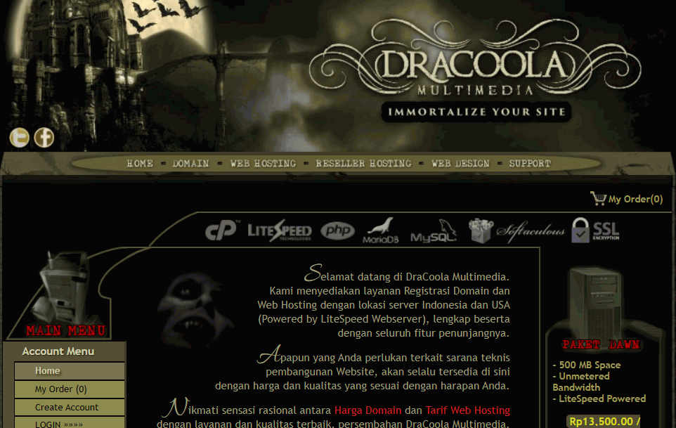Review Dracoola 2024, Provider Hosting Tertua Di Indonesia!