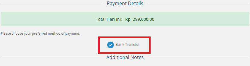 Metode Pembayaran yang Terbatas