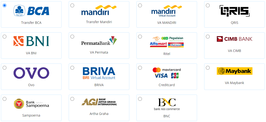 Metode Pembayaran Lengkap