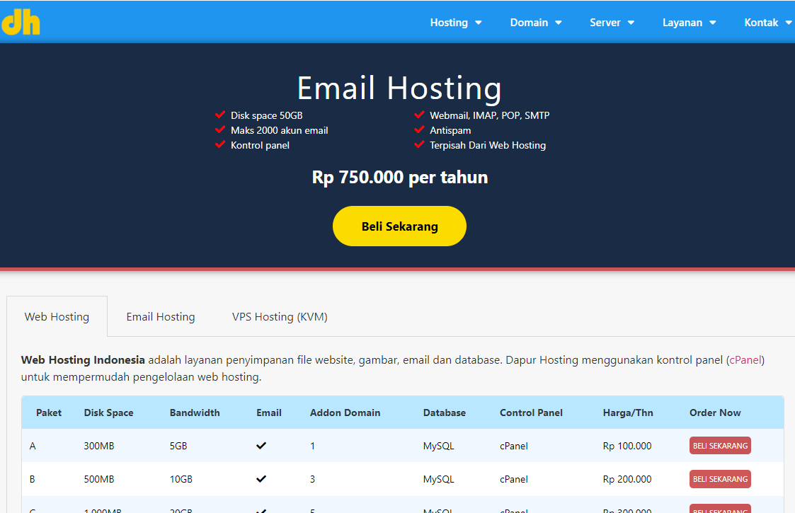Review Dapurhosting 2024