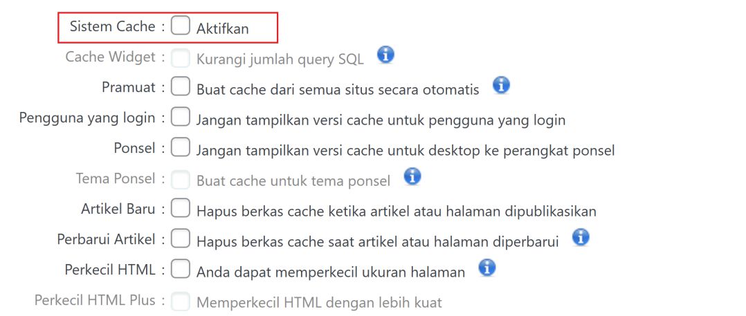 Cara Setting Plugin WP Fastest Cache