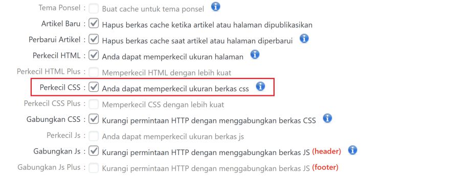 Memperkecil Cascading Style Sheets (CSS)