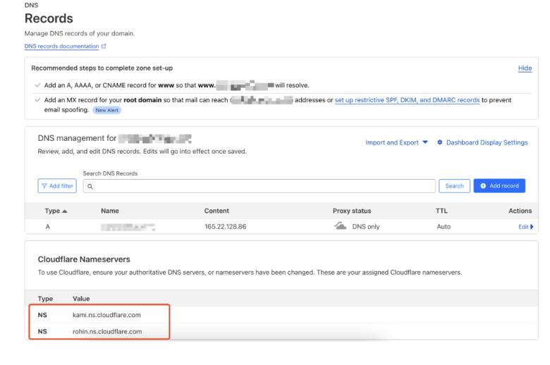 aktivasi domain di Cloudflare
