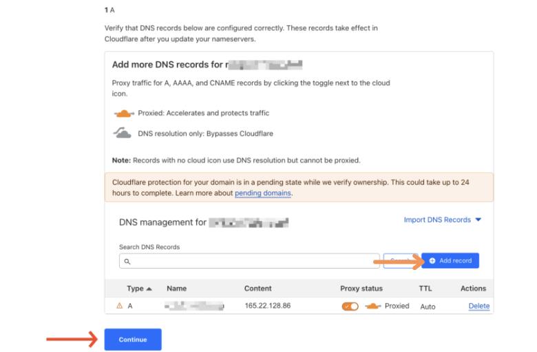 Cara setting domain di Cloudflare