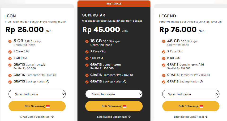 Paket Web Hosting Murah
