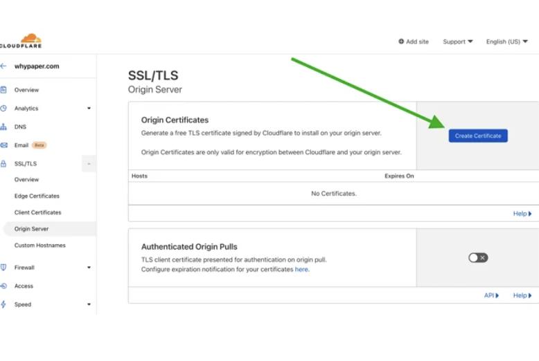 setting SSL Cloudflare