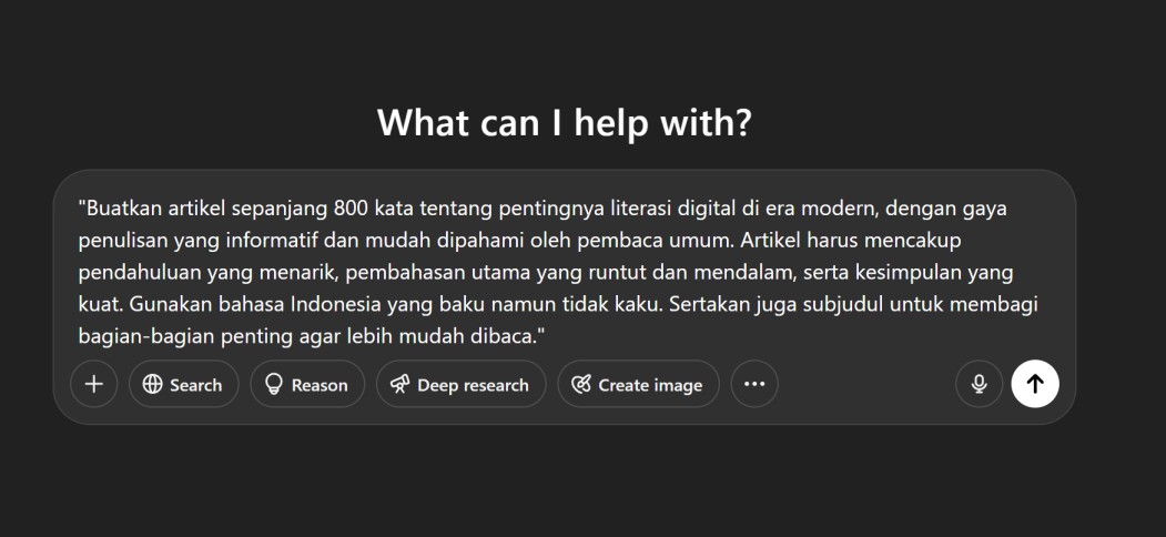Membuat Perintah dengan Detail yang Jelas