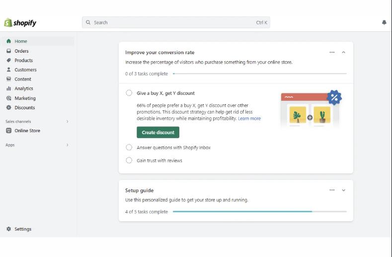 Buat akun dan tentukan nama toko