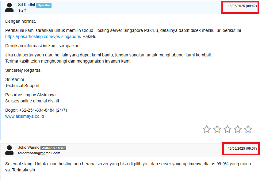 Layanan Pengguna yang Super Cepat