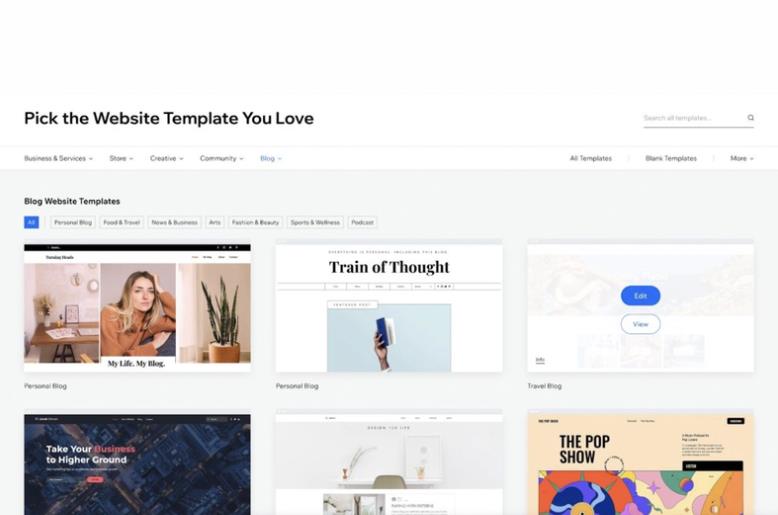template website gratis