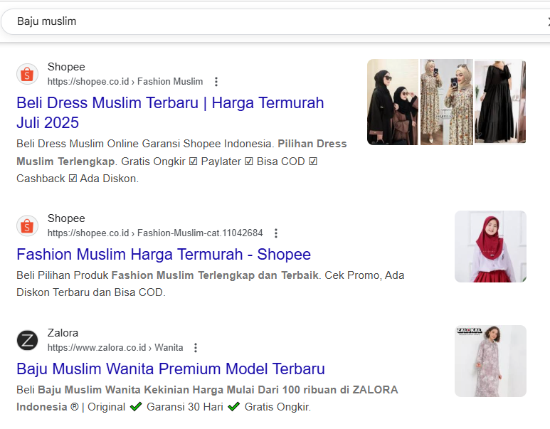 Analisis Hasil di Halaman Pertama Google