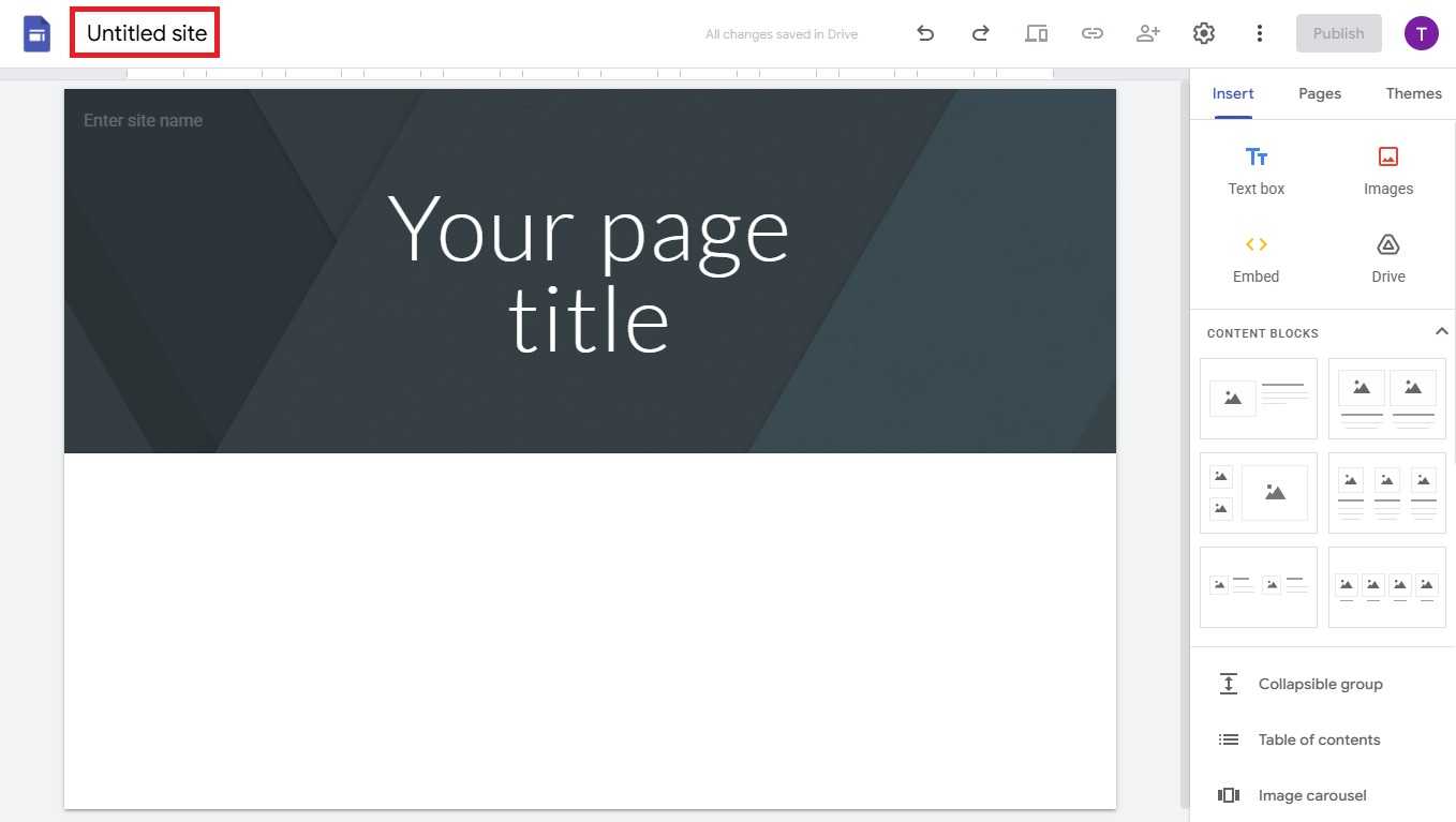 membuat landing page di Google Sites