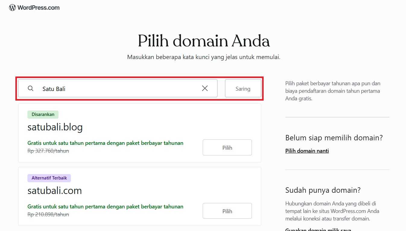 cara membuat landing page di WordPress