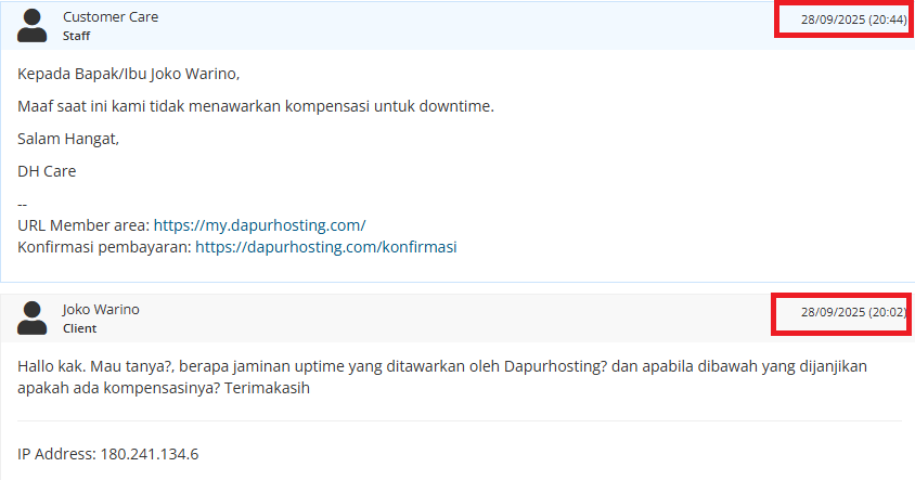 Support Dapurhosting