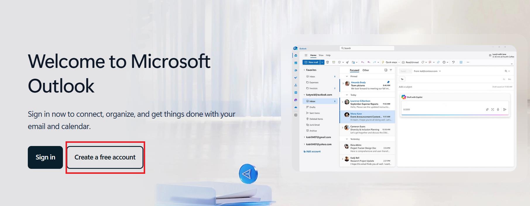 cara membuat akun Outlook di laptop