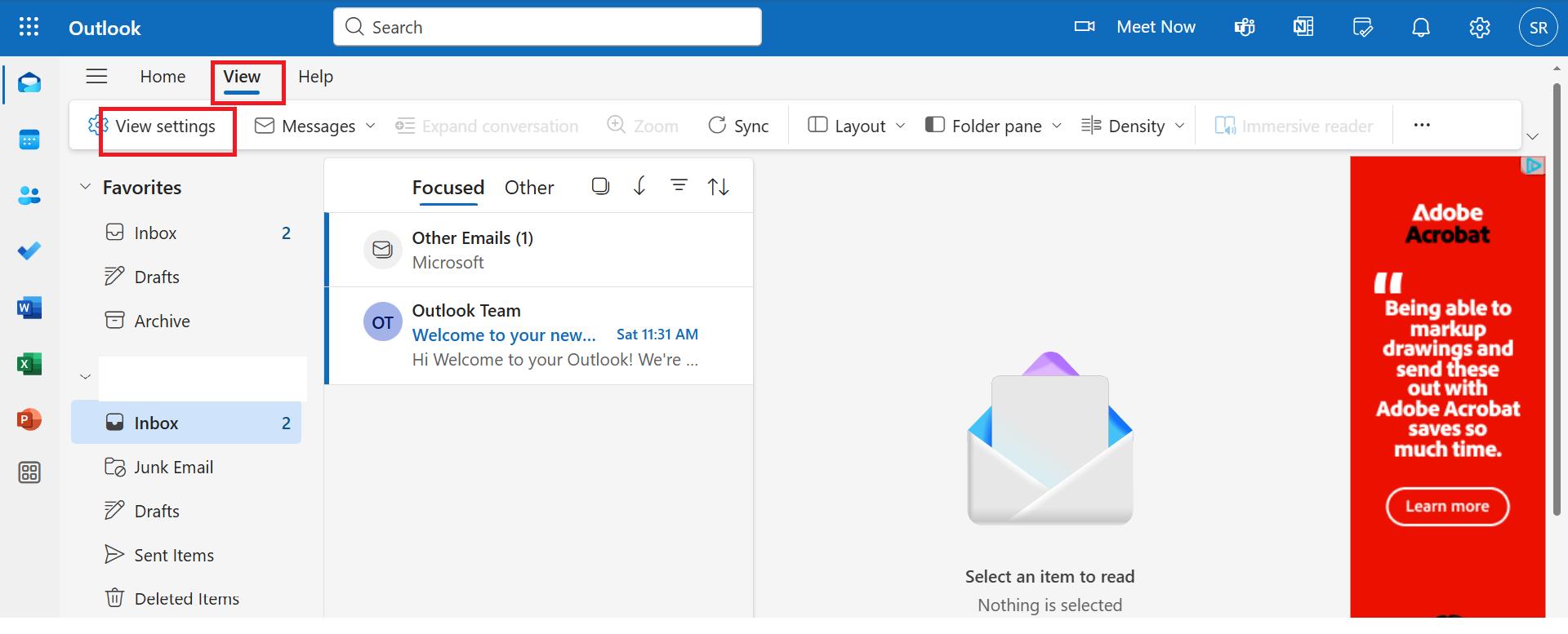 cara menambah email di Outlook