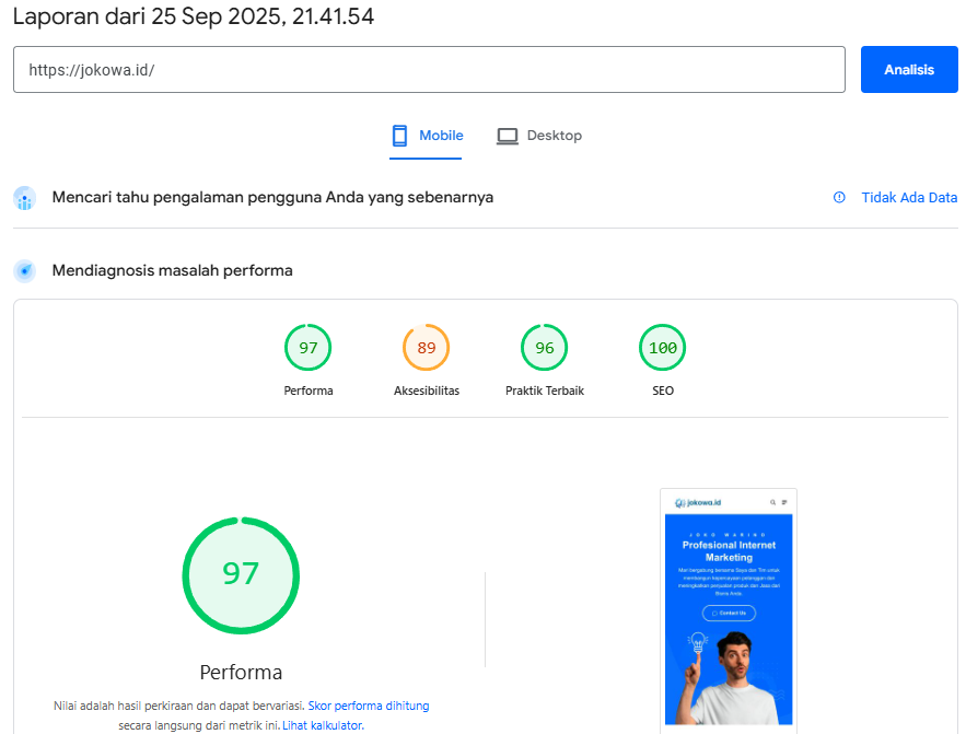 Tingkatkan Kecepatan Website