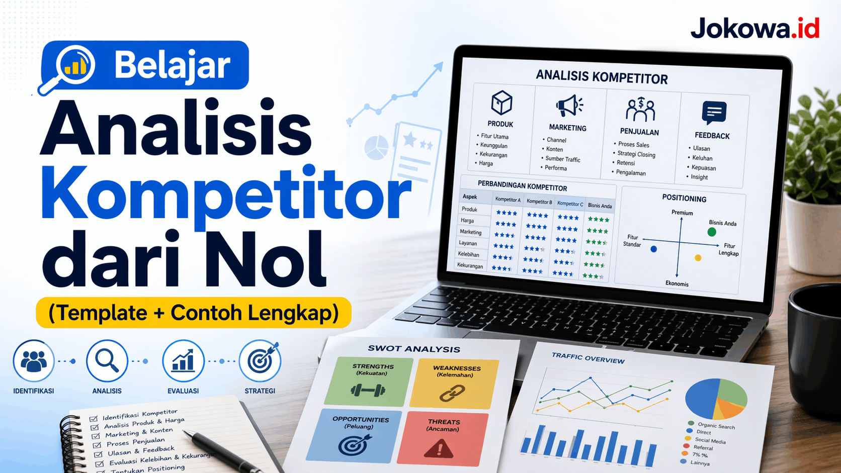 Belajar Analisis Kompetitor dari Nol (Template + Contoh Lengkap)
