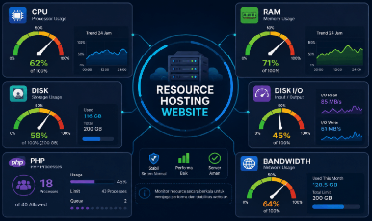 Cara Mengurangi Penggunaan Resource Hosting