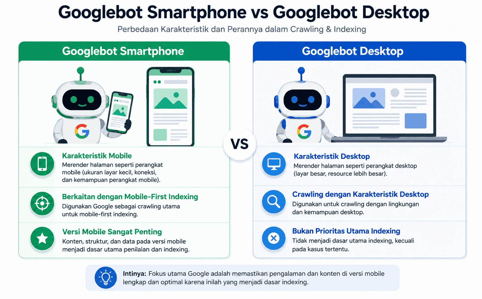 Googlebot Smartphone vs Googlebot Desktop