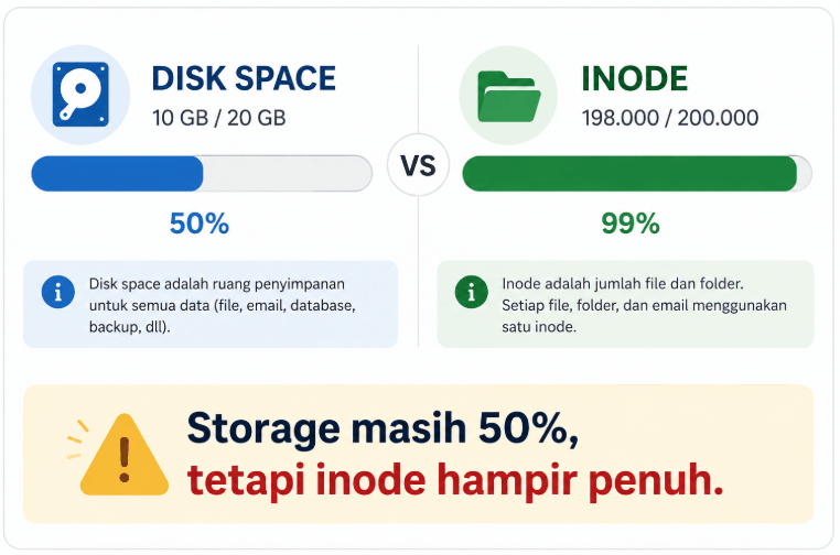 Inode Mencapai Batas