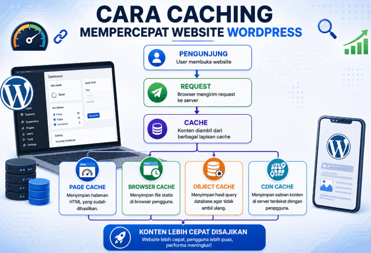 Gunakan Caching untuk Mempercepat WordPress
