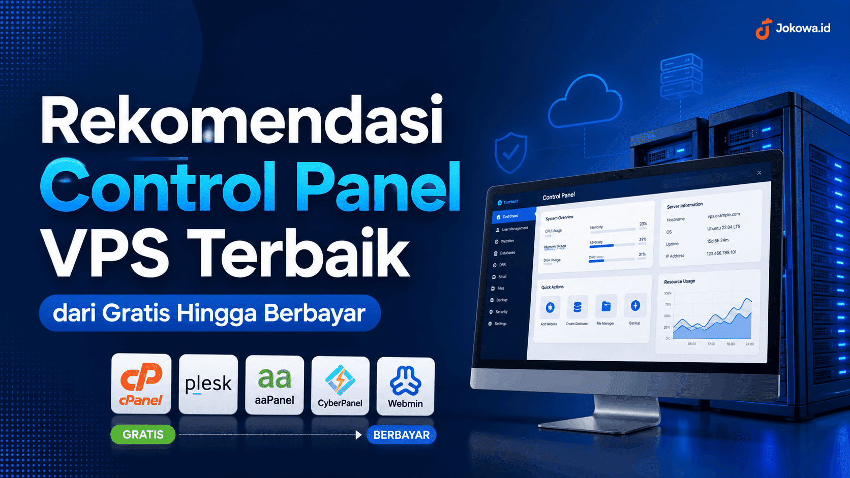 Rekomendasi Control Panel VPS Terbaik dari Gratis Hingga Berbayar