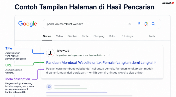 Title, Meta Description, dan URL yang Relevan