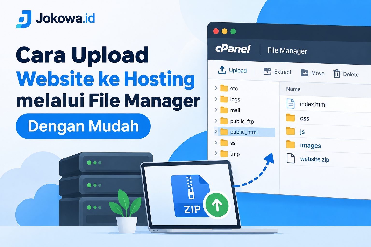 Cara Upload Website ke Hosting melalui File Manager Dengan Mudah
