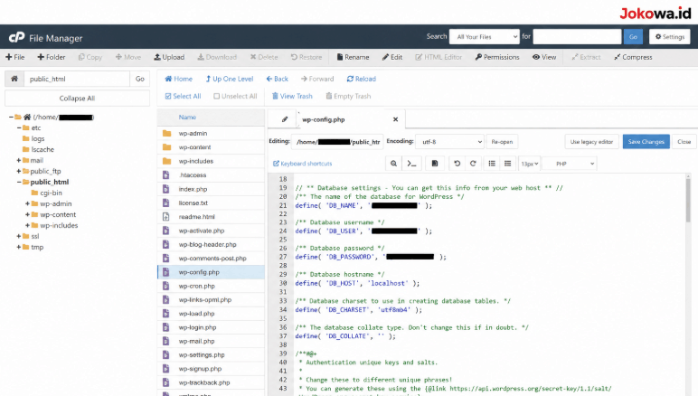 Cara mengetahui database WordPress