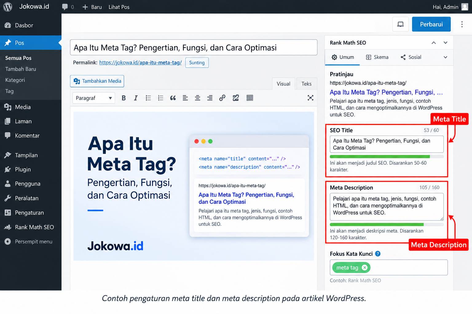 Contoh Meta Title dan Meta Description