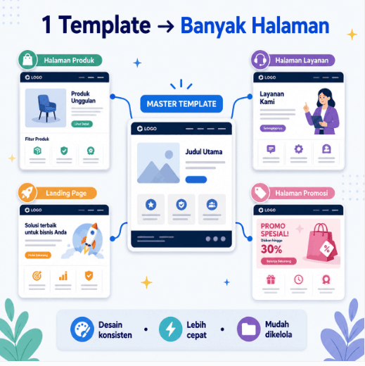 Duplikat Halaman dengan Menyalin Template