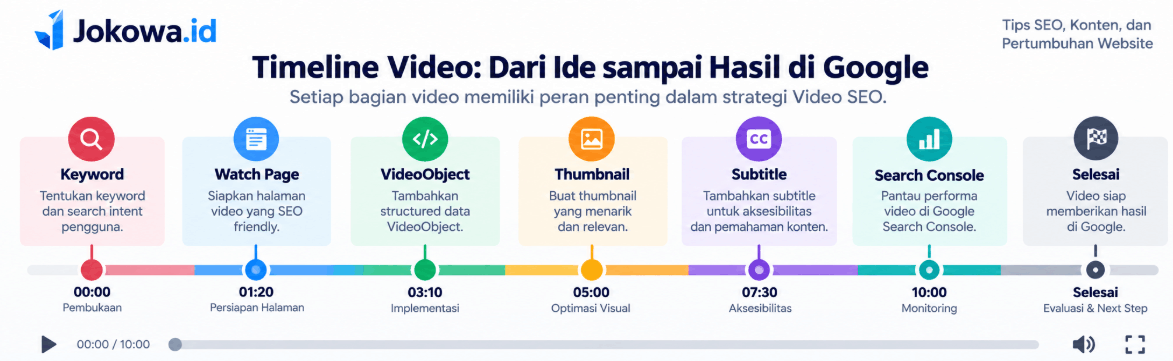 Gunakan Chapter untuk Video Tutorial Panjang