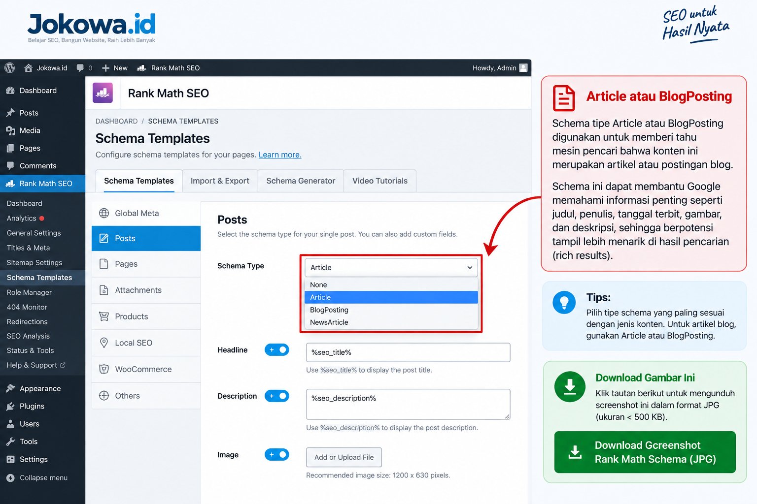 Gunakan Structured Data yang Relevan