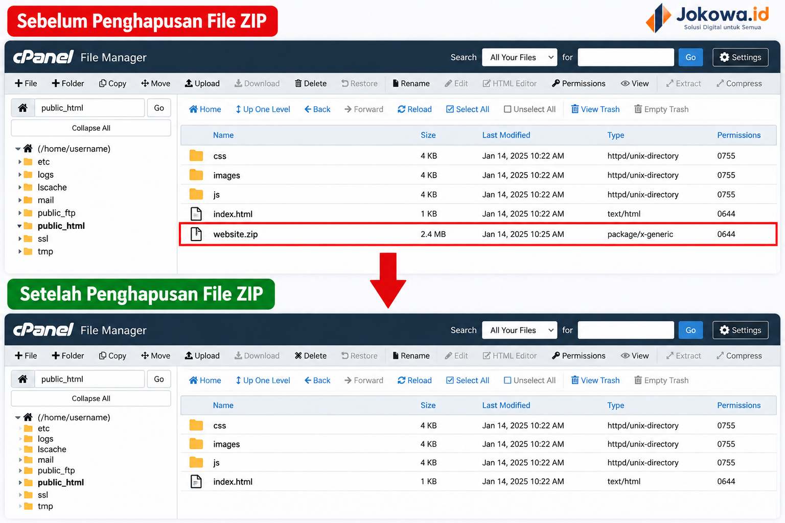 Hapus File ZIP Setelah Berhasil Diekstrak
