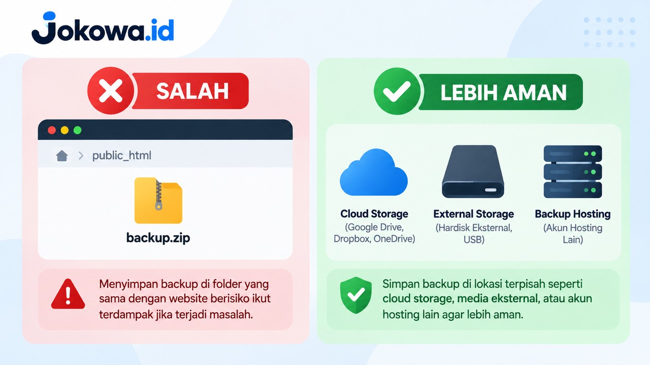 Jangan Menyimpan Backup di public_html