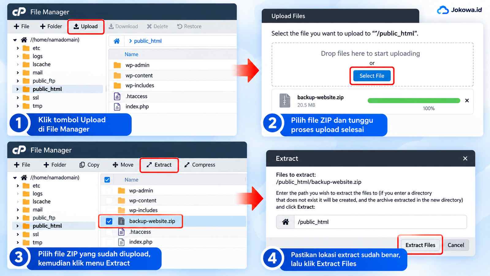 Upload File Website ke Hosting Baru