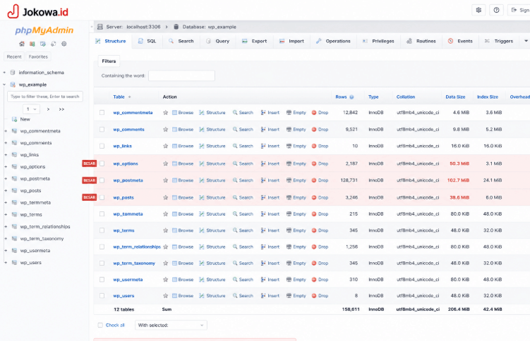 backup database