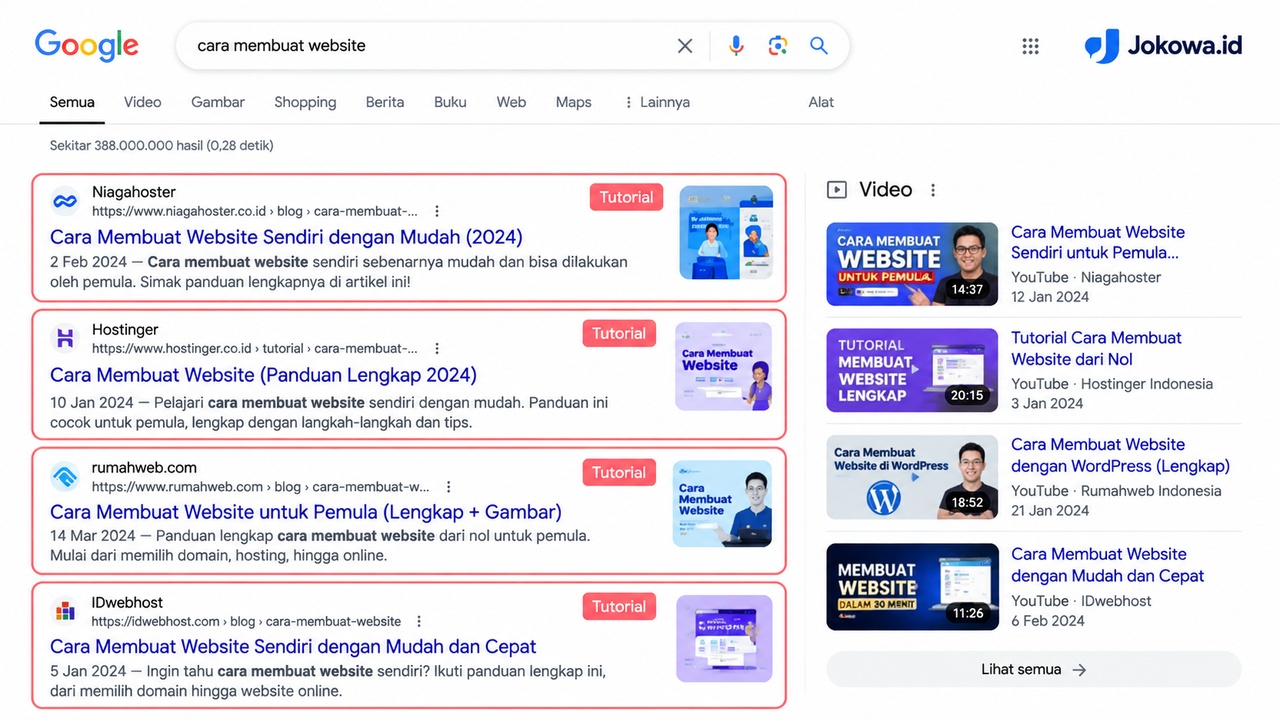 cara membuat website